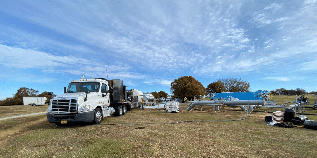 PFS truck at a pigging project site
